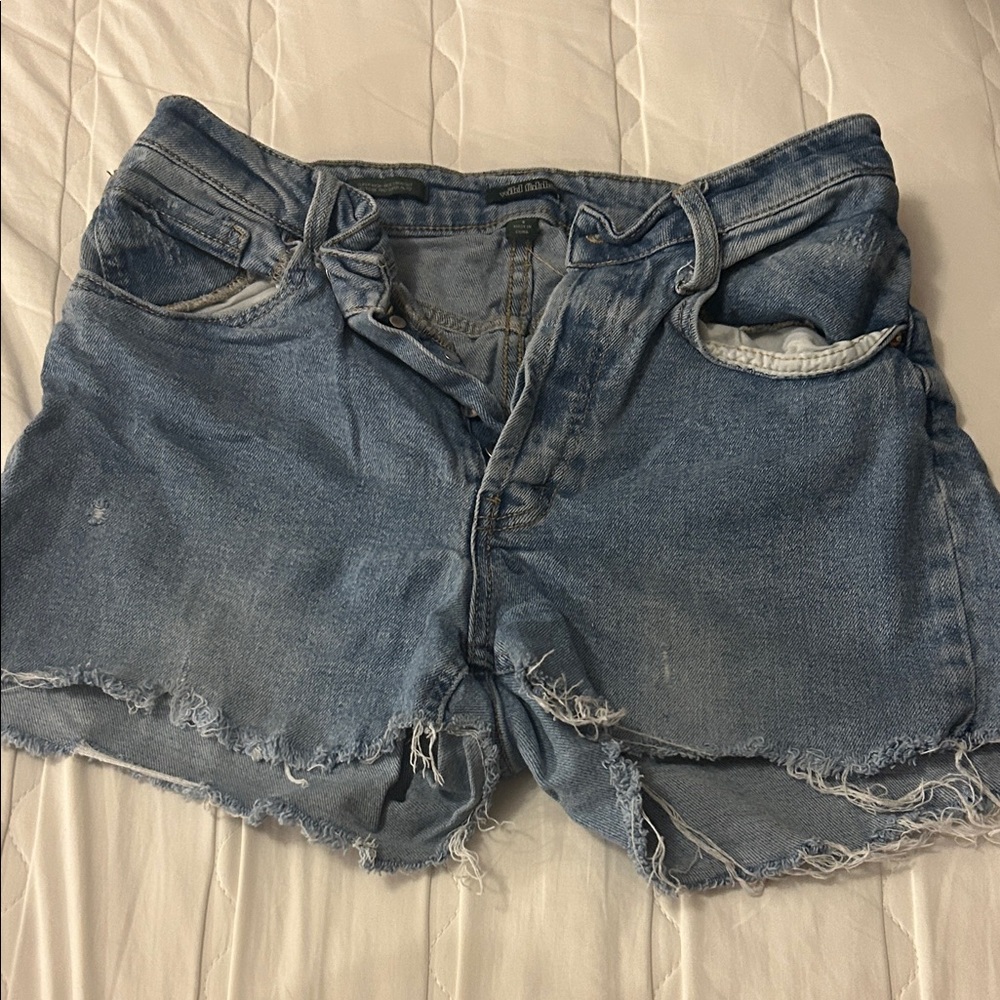Wild Fable Distressed Light Blue Jean Shorts